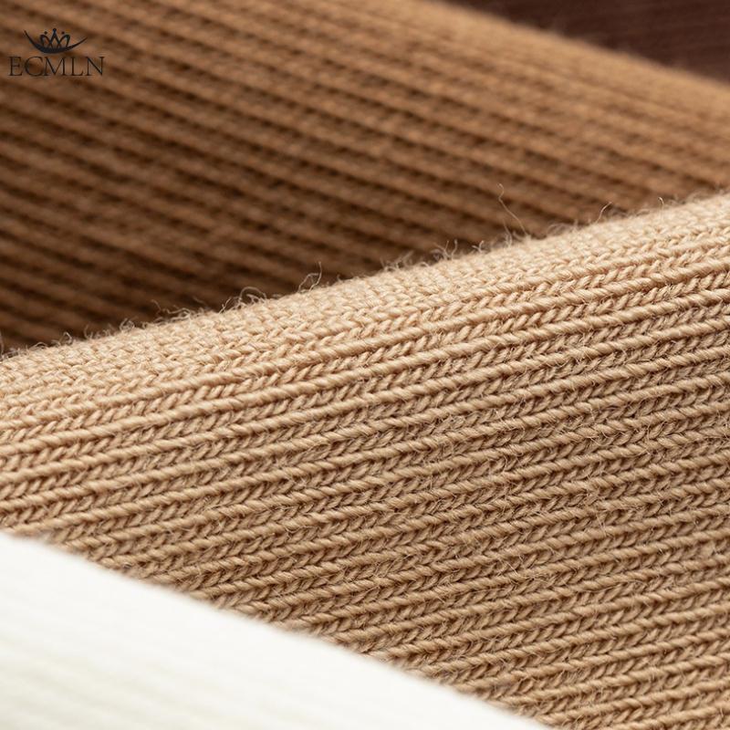 Женские хлопковые носки, однотонные, средней длины, универсальные, ворсистые, без каблука, женские носки с отворотами