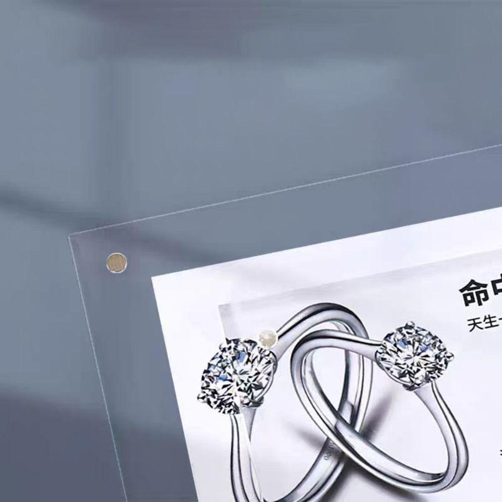 Acrylic Display Stand Clear Sign Holder Stylish Card Tags  Home Decor