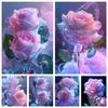 DIY Алмазная картина Цветок Вышивка крестом Набор Мозаика Искусство Алмазная картина Полный круг/квадрат Алмазное украшение для дома