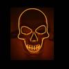 Halloween Horror Scary Ghost Head Clown Bar Dj Nightclub Led Cold Light Mask White Skull Glowing Ghost Face