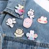 Acrylic Dog Pin Badge Bear Bear Bunny Lapel Pins Cartoons Dog Pin Cartoons Bunny Brooches Men