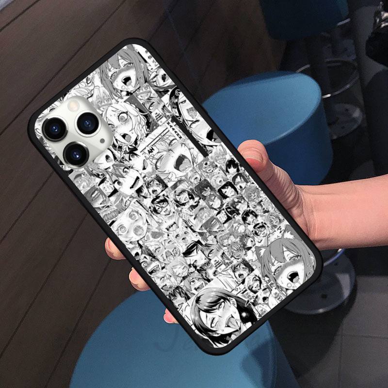 Hentai Harajuku Anime Girl Phone Case Cover Coque Fundas Capa for iPhone 11 12 Pro XS MAX 8 7 6 6S Plus X 5S SE 2020 XR