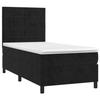 3142997 vidaXL Divan Bed with Mattress Black 90x190 Cm Velvet
