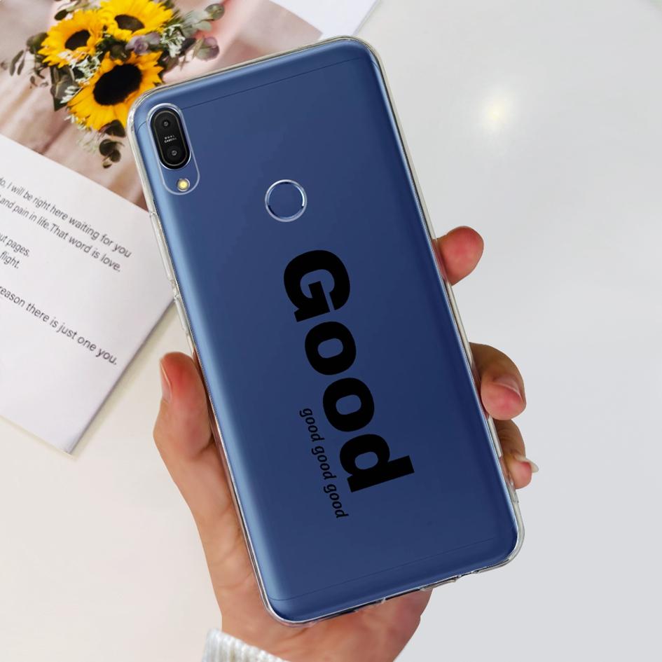 Чехол 5.99" для Asus Zenfone Max Pro (М1) ZB601KL ZB602K Чехол X00TDB Модный узор Прозрачный Мягкий Силикон Fundas Задняя крышка телефона