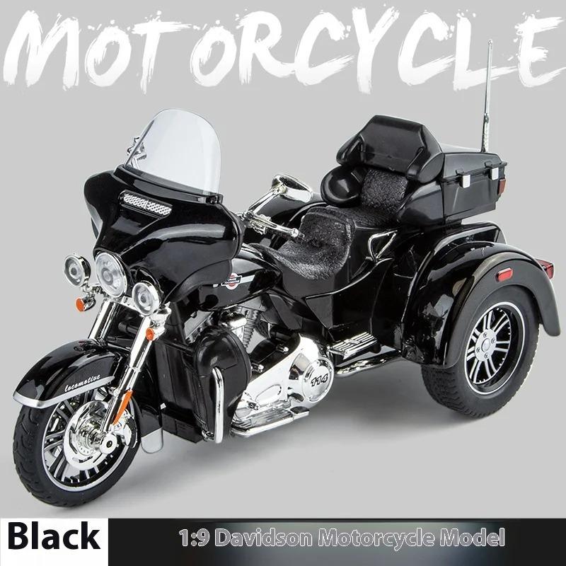 Моделирование 1/9 сплава Harley Davidson Tricycle Модель мотоцикла Украшение