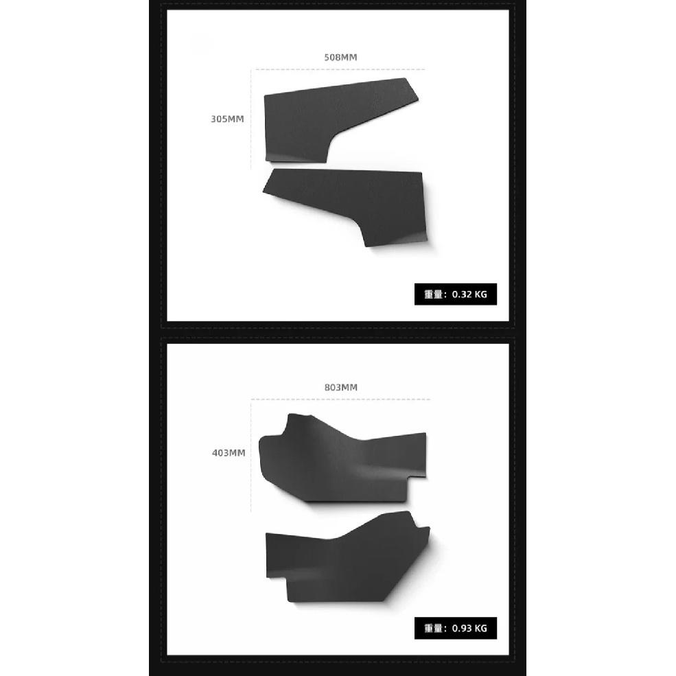 For Tesla Model Y Launch/Juniper 2025 Center Control Side Defense Kick Mat TPE Rear Air Outlet Protection Pad Car Accessories