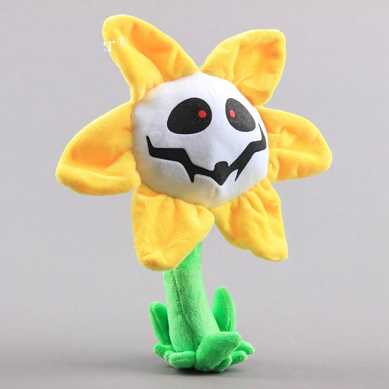 Мягкая игрушка Плюшевая кукла Undertale Желтая Белая Подсолнух Мягкий Плюш Детская игрушка