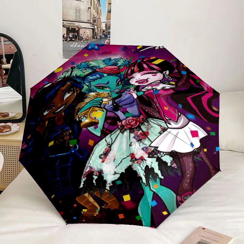 Monster Creatures Umbrella 8-Frame for Travel, camping, Casual Lightweight Portable Umbrella, Essential for every family Holidays Birthday Gift