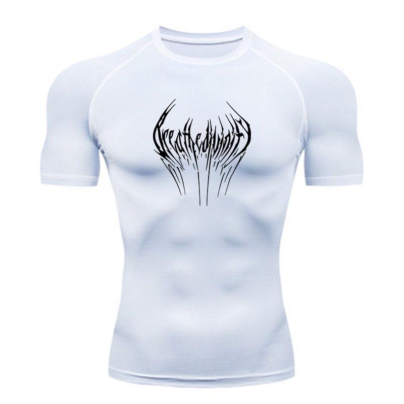 Men's Compression Quick Dry Athletic T-Shirt, Stylish Thorn