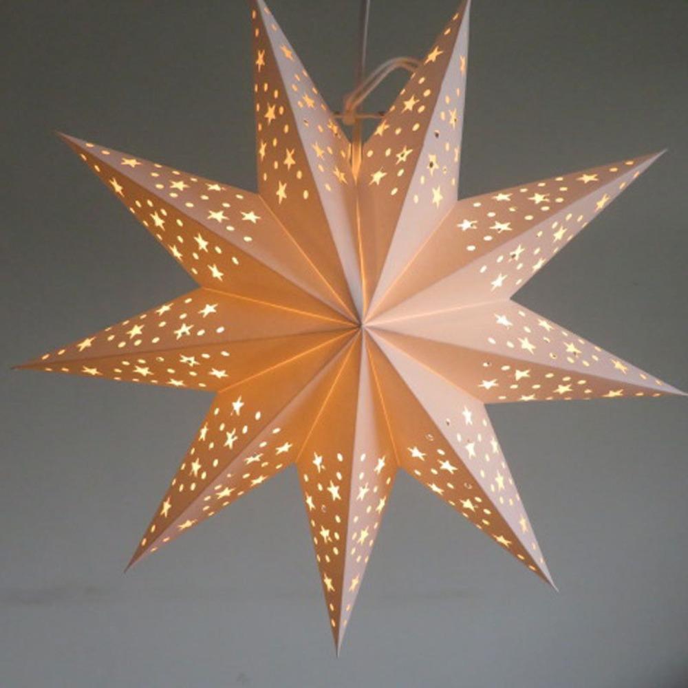 Eid Mubarak Star Lampshade 35/45cm Islam Muslim Light New Hollow Seven Point Star Home Decorations
