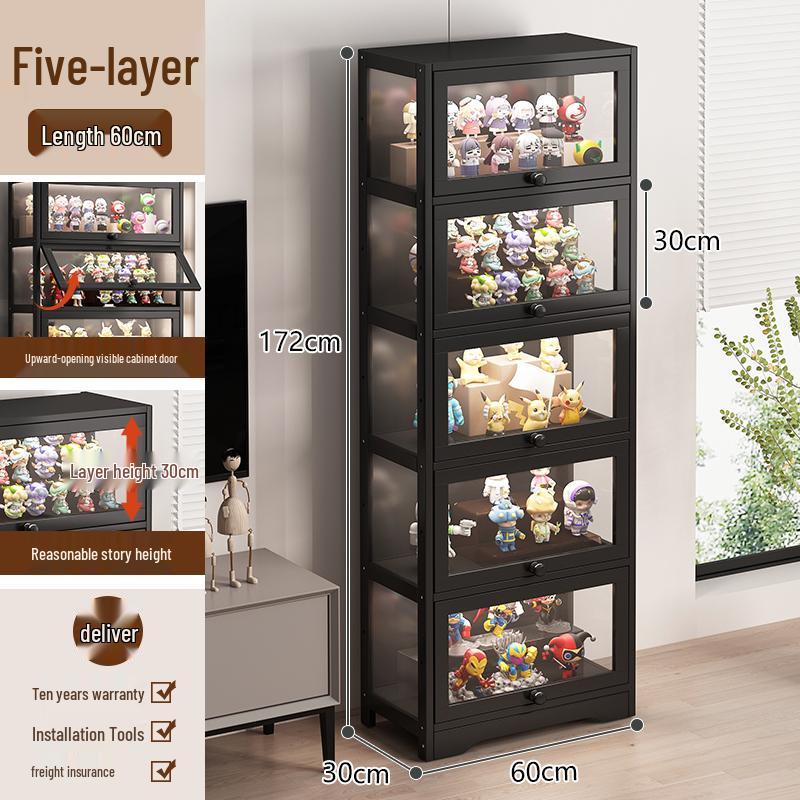 Акриловая стеклянная витрина с замком для игрушек и призов