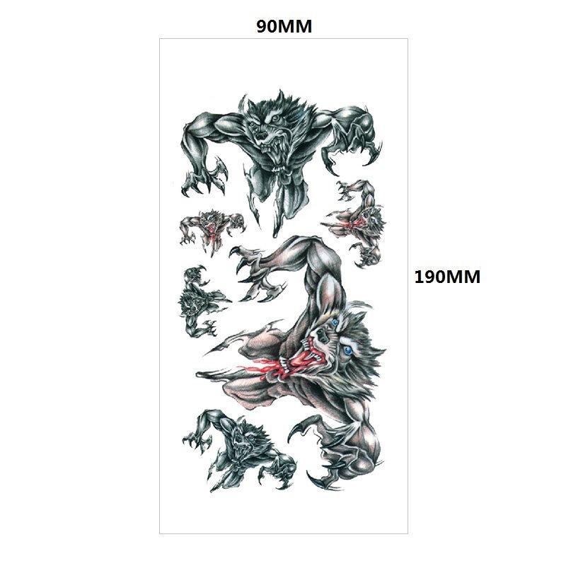 Английский Татуировка Наклейка Перо Красная Губа Тотем Рука Круг Набор Моделирование Водонепроницаемый Татуировка Наклейка