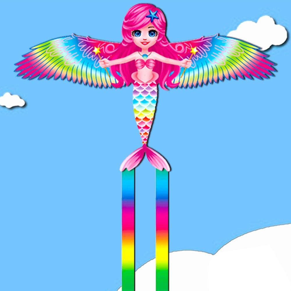 Cartoon Fishing Rod Kites Lightweight Flying Kites Funny Long Tail Kites Kids Gift