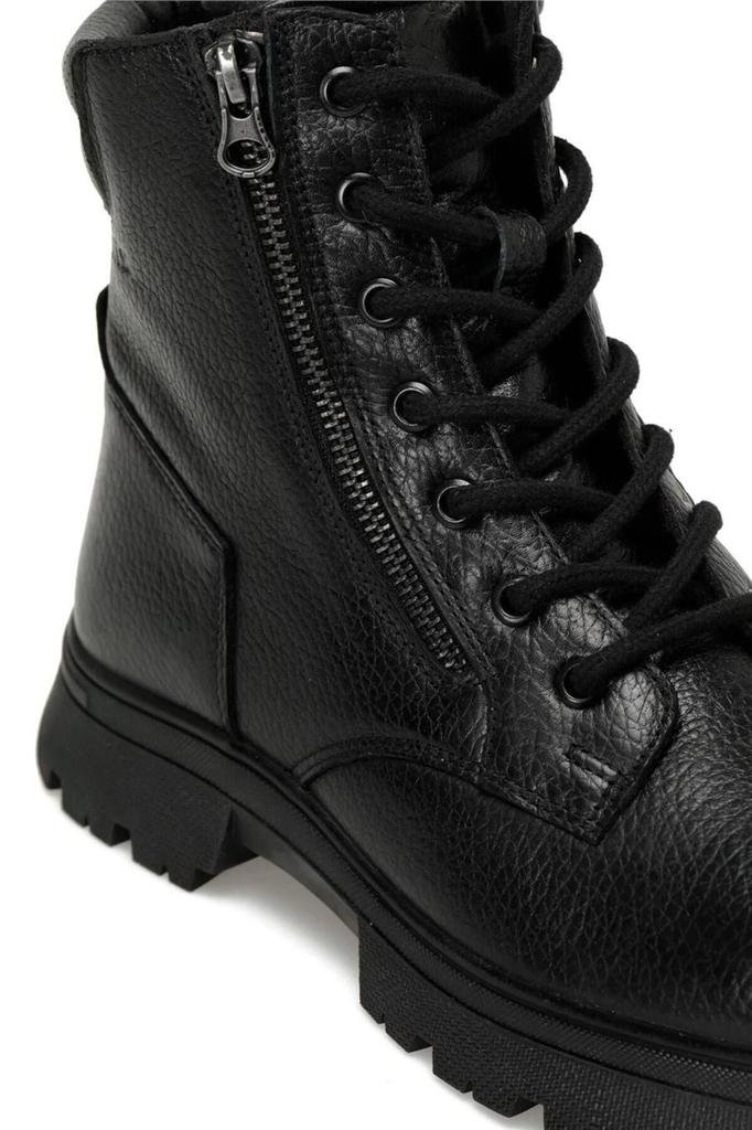 Men's Fashion Flat Heeled Booties Bootie Raffel Pr Black Basic Casual Boots Shoes