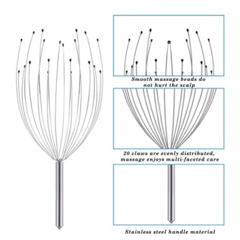 Массажеры для кожи головы с 20 когтями для массажа головы для глубокой релаксации