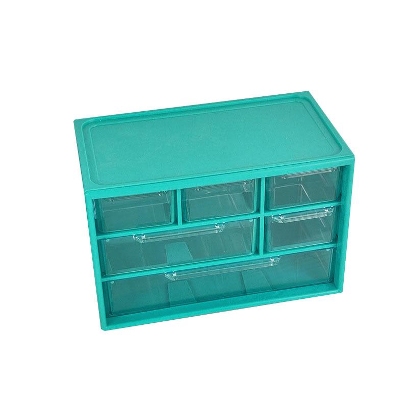 Прозрачный органайзер для украшений и аксессуаров для волос из девяти сеток для хранения на рабочем столе