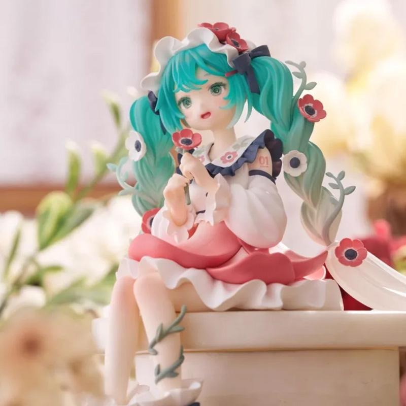 Оригинальная фигурка аниме FuRyu Hatsune Miku Flower Fairy, игрушки, ПВХ модель, коллекция, экшн-фигурка, кукла, подарок