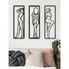 1PC Sexy Black Iron Wall Art - Elegant Home Decor Hanging Ornament, Perfect Gift For Birthday & Graduation
