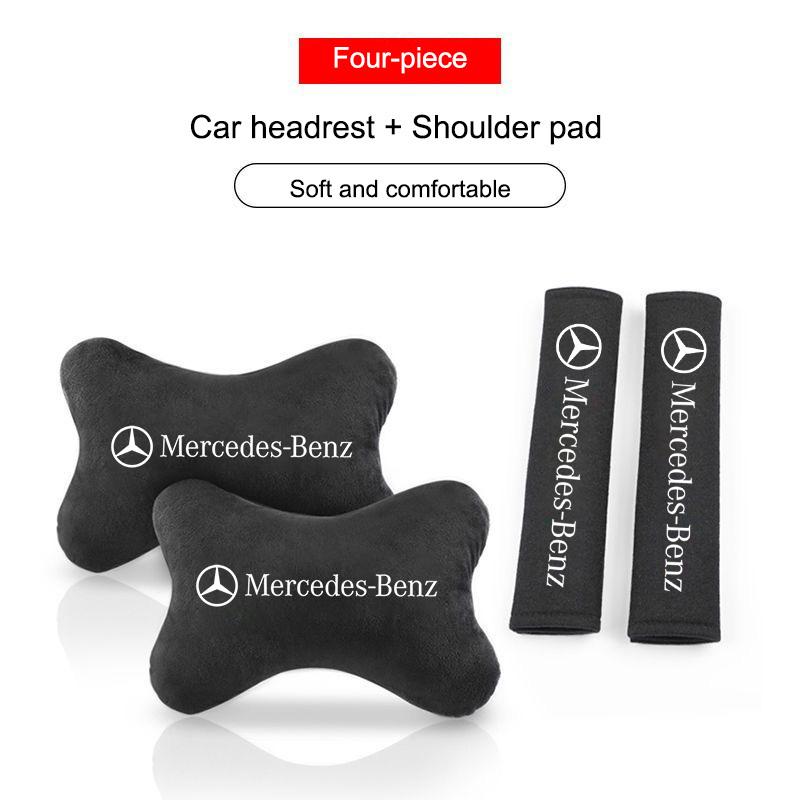 AABIF1 Car Headrest Neck Pillow Comfortable Brace Head Support Neck Rest For MERCEDES BENZ W211 W204 W210 W203 CLA GLA Auto Accessories