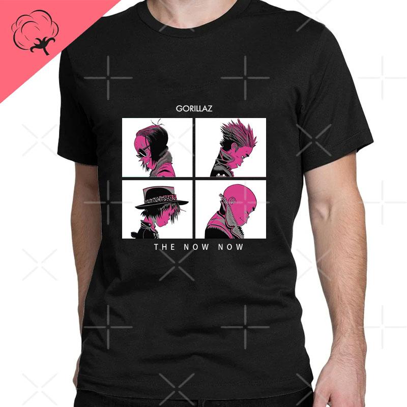 2026 Новые Забавные Музыкальные Группы Gorillaz Demon Days Повседневные Футболки Мальчик Сумасшедшие Футболки Круглый Воротник Короткий Рукав Футболки Одежда Футболка