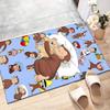 1pc Curious George (2) Design Printed Area Rug Carpet for Bedroom Living Room Home Decor Rugs Mat Non Slip Mat Rug for Bedside