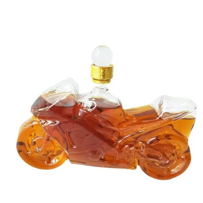 vintage Motorcycle Shaped Decanter Whiskey Glass Alcohol Bottle Unique Liquor Bar and Party Decorations for Liquor