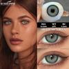 Eyeshare 2 шт. серые зрачки для глаз, синие контактные линзы, натуральные коричневые линзы, срок действия 6 месяцев, мягкие контактные линзы