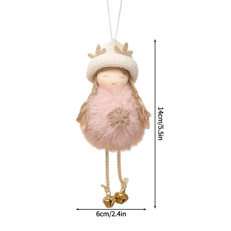 Christmas Angel Snowman Doll Hanging Pendant Cute Christmas Tree Decoration Accessorie Navidad  Party Gift Pendant Car Decor