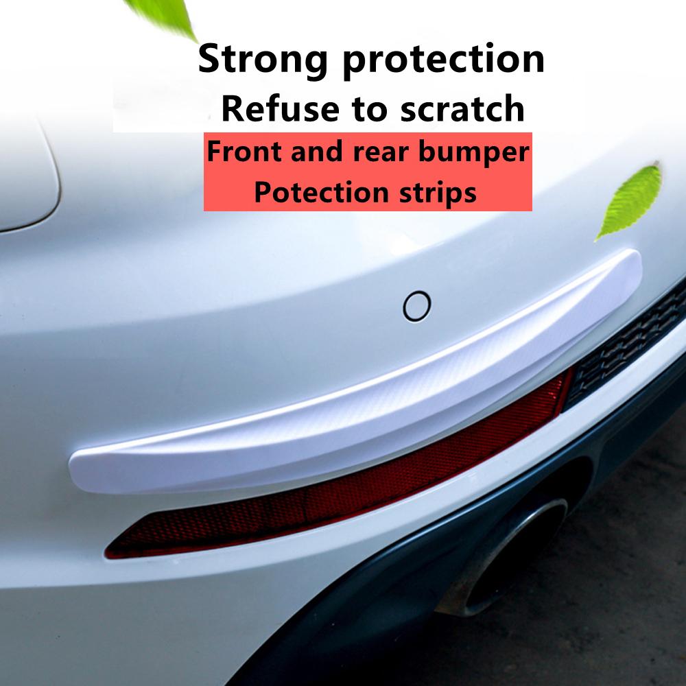 2Pcs Car Bumper Protector Strip Guard Corner Body Protection Strips Scratch Protector Anti-collision Stikcer Auto