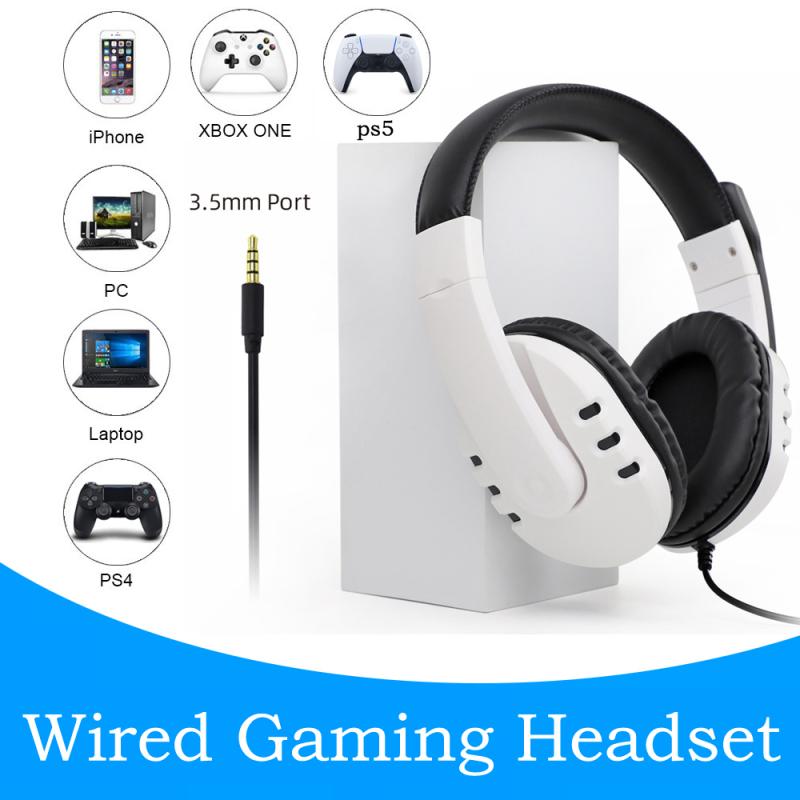 Wired Gaming Headphones 3.5mm For Ps5/ps4/pc/switch/x-one(s)/x-360 Noise Canceling Headphone