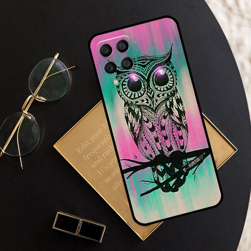 Cute Cartoon Owl For Samsung Galaxy M16 M06 M12 M13 M14 M15 M35 M55 M34 M54 M33 M53 M21 M31 M11 M32 M52 Case