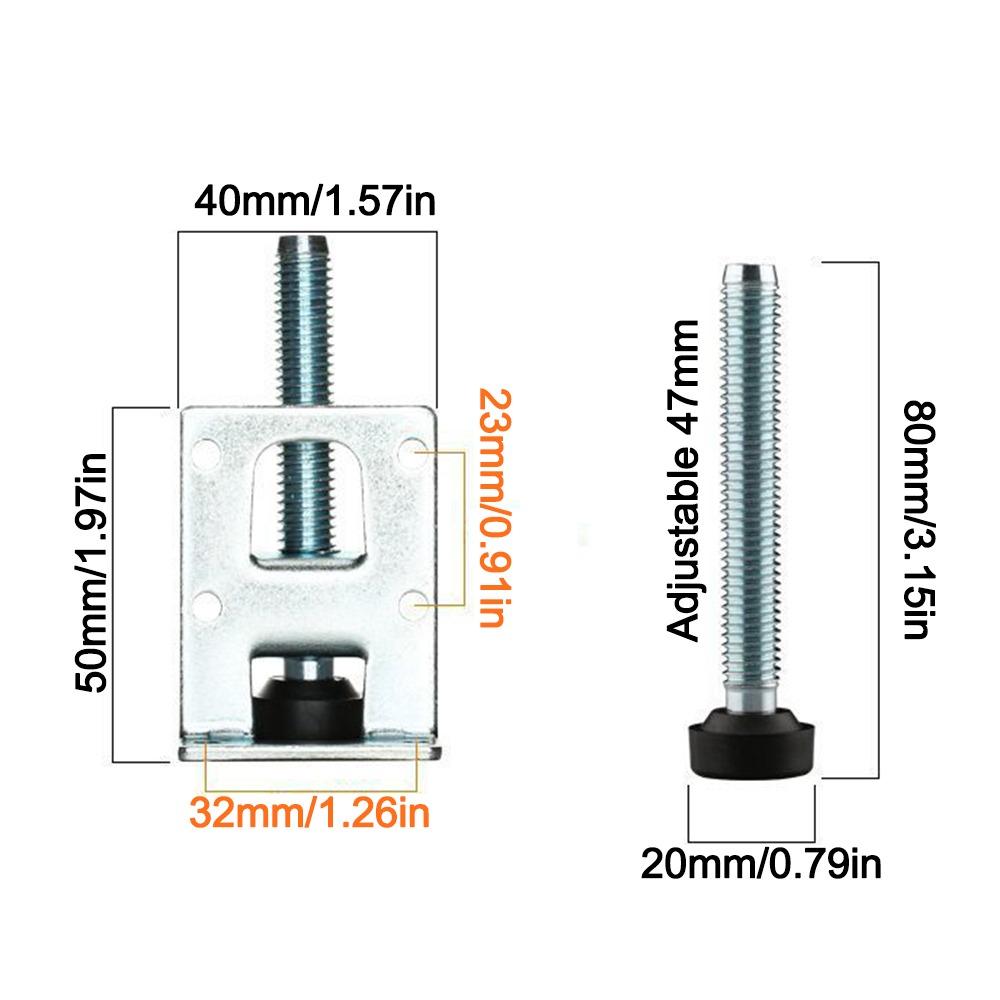 НОВАЯ Регулируемая ножка для выравнивания мебели Противоскользящая из цинкового сплава Выравниватель для стола Ножки Сверхмощный Регулятор высоты мебели Мебель