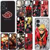 Cover for OPPO A40 A80 A60 A38 A79 A15 A16 A17 A18 A58 A78 A57 A53 A40M 4G 5G Phone Case Deidara Narutos Itachi Uchiha Akatsuki