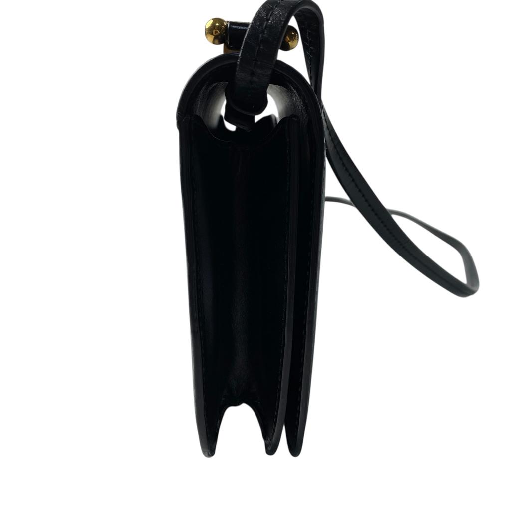 Подержанная JIL SANDERСумка через плечо черная кожа Женская