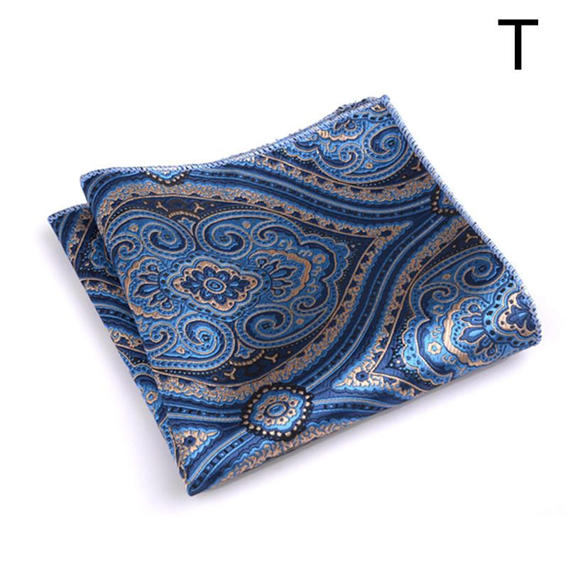 1 шт. Полотенце Карманный платок Жаккардовое плетение Узор "Кешью" Мужские носовые платки Модные аксессуары