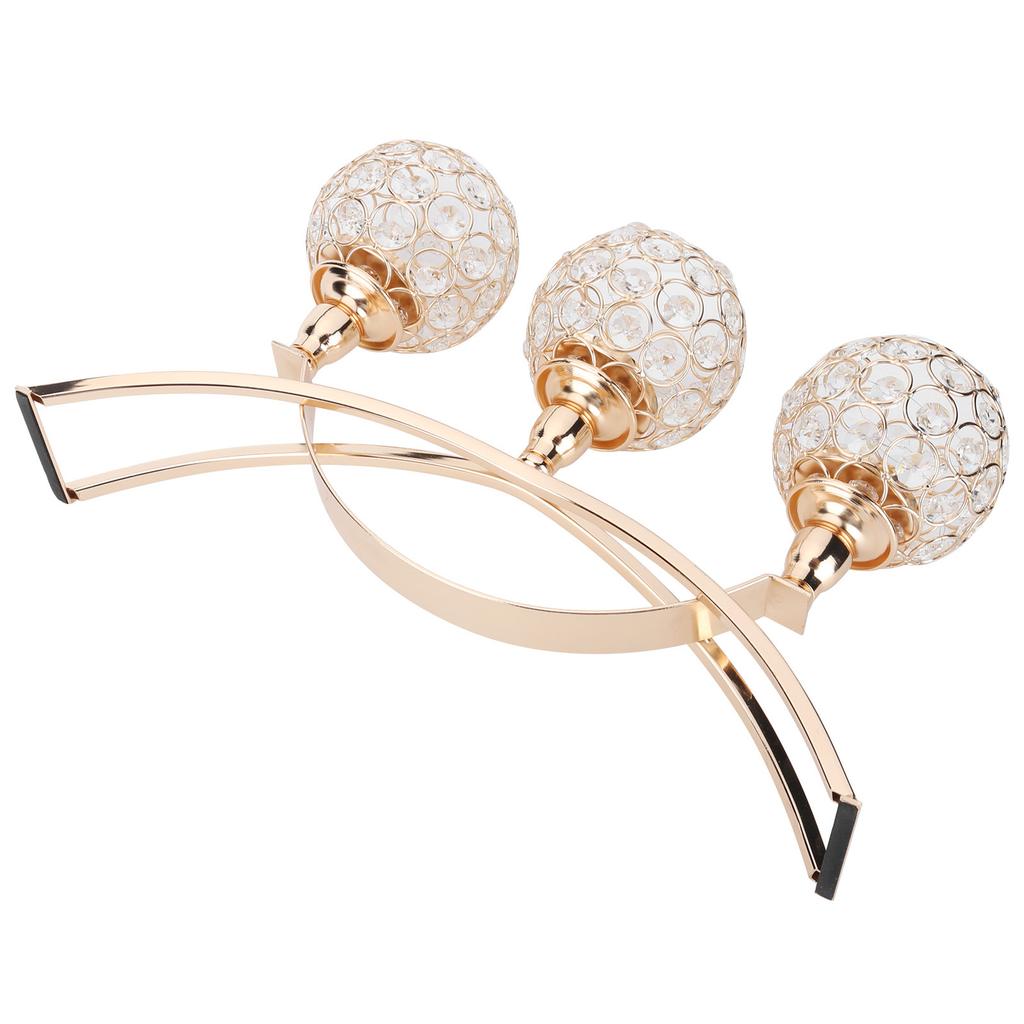 Хрустальный подсвечник, золотые подсвечники, украшения для домашнего праздничного стола