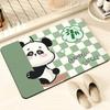 Household Cartoon Red Panda Diatom Mud Mat Toilet Non-slip and Dirty Door Mat Bathroom Absorbent Quick Drying Mat