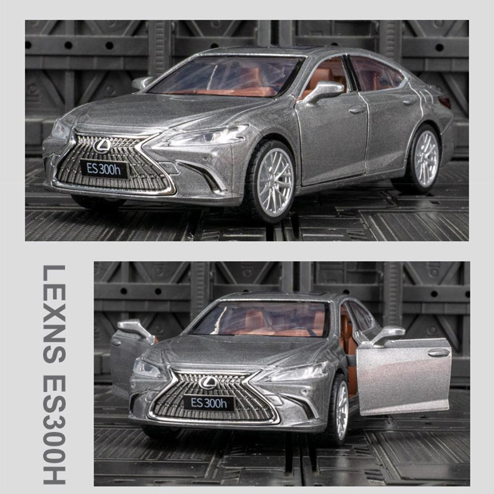 Масштаб 1/35 Lexus ES300h, модель автомобиля, литой игрушечный автомобиль из сплава, коллекция, подарок для детей, серый цвет