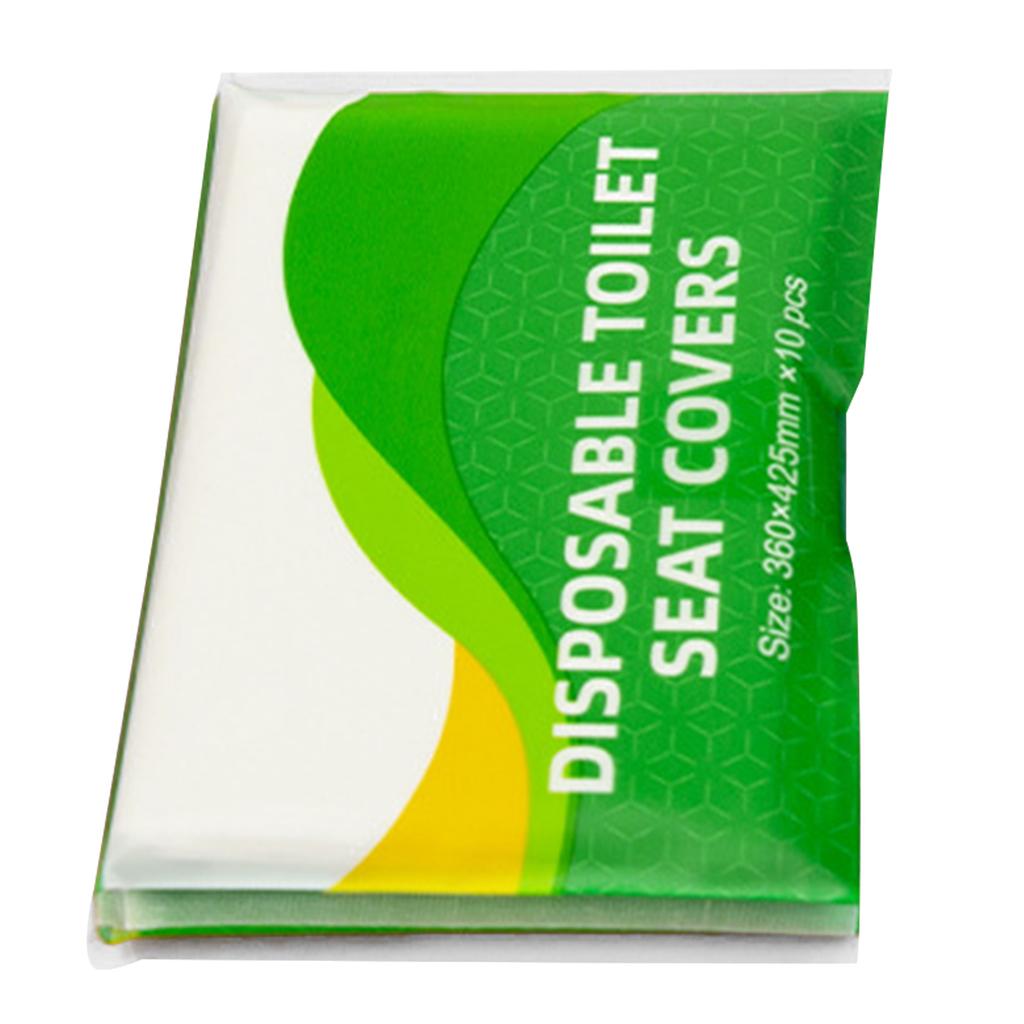 10PCS Disposable Toilet Seat Cover Portable Travel Camping Hotel Bathroom Degradable Waterproof Toilet Mat Accessories