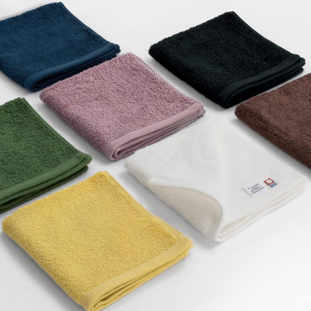 Bloom Imabari Сертифицированное Ручное Полотенце Леон 31 x Сан-Хоакин Сделано из Хлопка Полотенца, Набор из 3 Штук, Носовой платок, Плотное, Большое, 35 см, Гостиничного Качества, Хлопок,