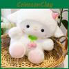 Sheep Long Pile Plush Toy Gift With Cherry Decor For Sleep And Room Decor