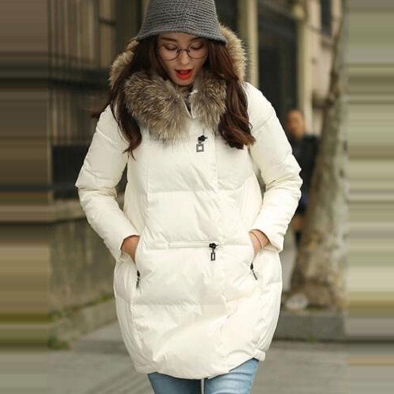 Winter Women's Cotton Coat Large Fur Collar Thick Large Size Down Cotton Coat