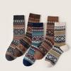Мужские осенне-зимние носки в этническом стиле до середины икры в британском стиле — ручная работа, бесшовный дизайн