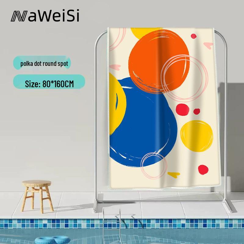 Portable Quick-Dry Absorbent Wearable Bath & Beach Towel Poncho