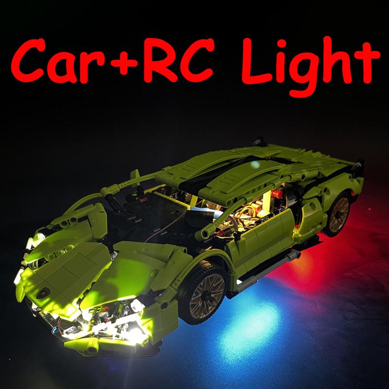 Mt Toys Новый высокотехнологичный гоночный автомобиль Lambor Sian FKP 37 Набор кубиков, совместимый с 42115 Технические строительные блоки, игрушки для детей, Рождество