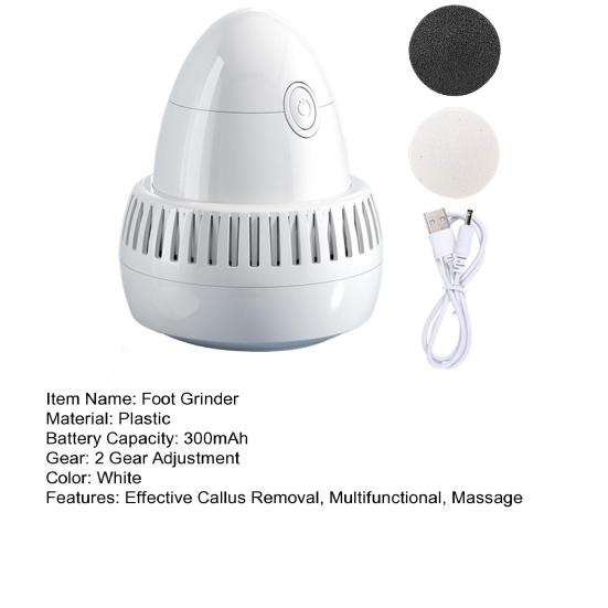 Electric Foot Grinder Effective Callus Removal Foot Repair Tool Multifunctional Massage Heel Cuticle Grinding Foot Grinder for Soft Smooth Feet