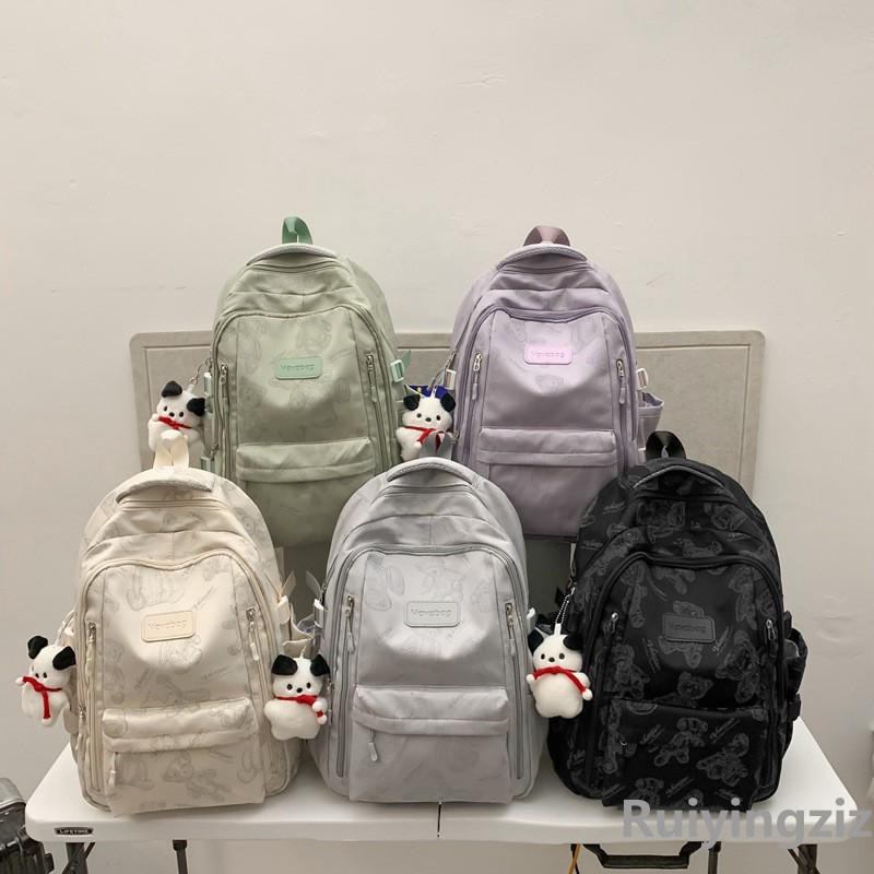 Рюкзак с принтом медведя для девочек — подойдет для студентов колледжей, старших классов, учащихся младших классов и учащихся младших классов