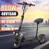 Новый складной электрический самокат для взрослых N3L MAX 800 Вт 48 В 15 Ач, ЕС, максимальная скорость 45 км/ч, максимальный запас хода 45-60 км, нагрузка на электросамокат 120 кг, ЖК-дисплей