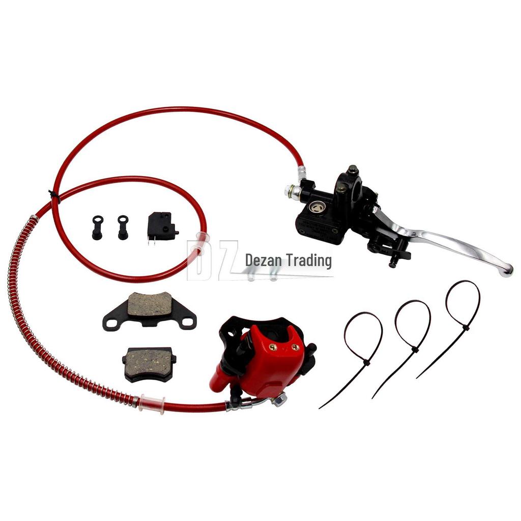 ATV Beach Buggy Brake Kit 50CC-125CC: Hand Rear Brake, Upper/Lower Pump, Disc Assembly, Brake Pads