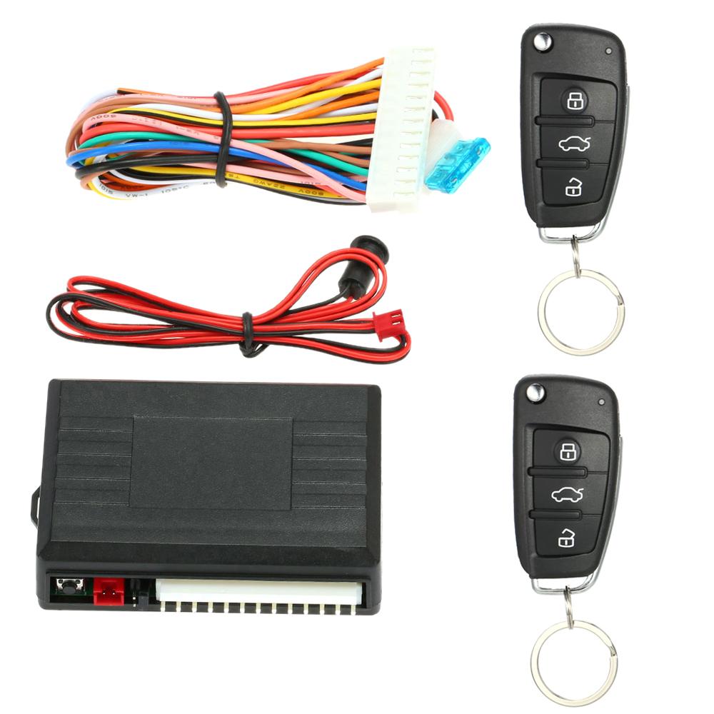 Универсальный автомобильный замок двери багажника открывание бесключевого доступа система центрального замка комплект с дистанционным управлением светодиодный соединительный провод